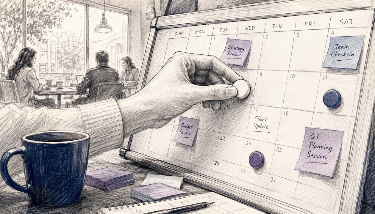 Hand setting target on planning board