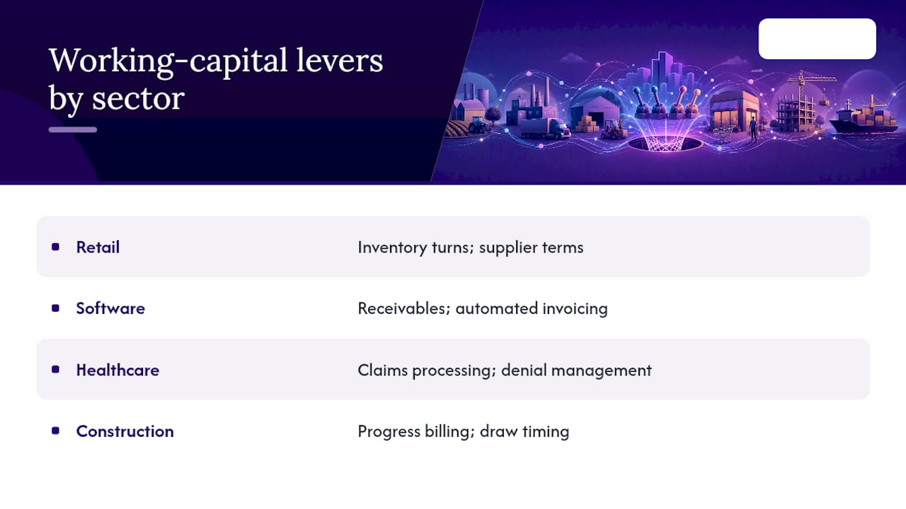 Sector-specific working capital levers