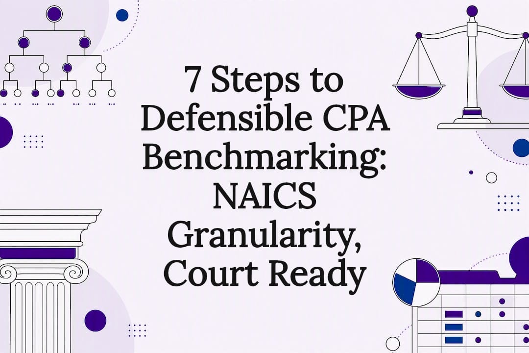 Defensible CPA benchmarking title card