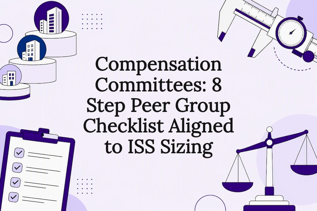 Compensation committee peer group checklist title card