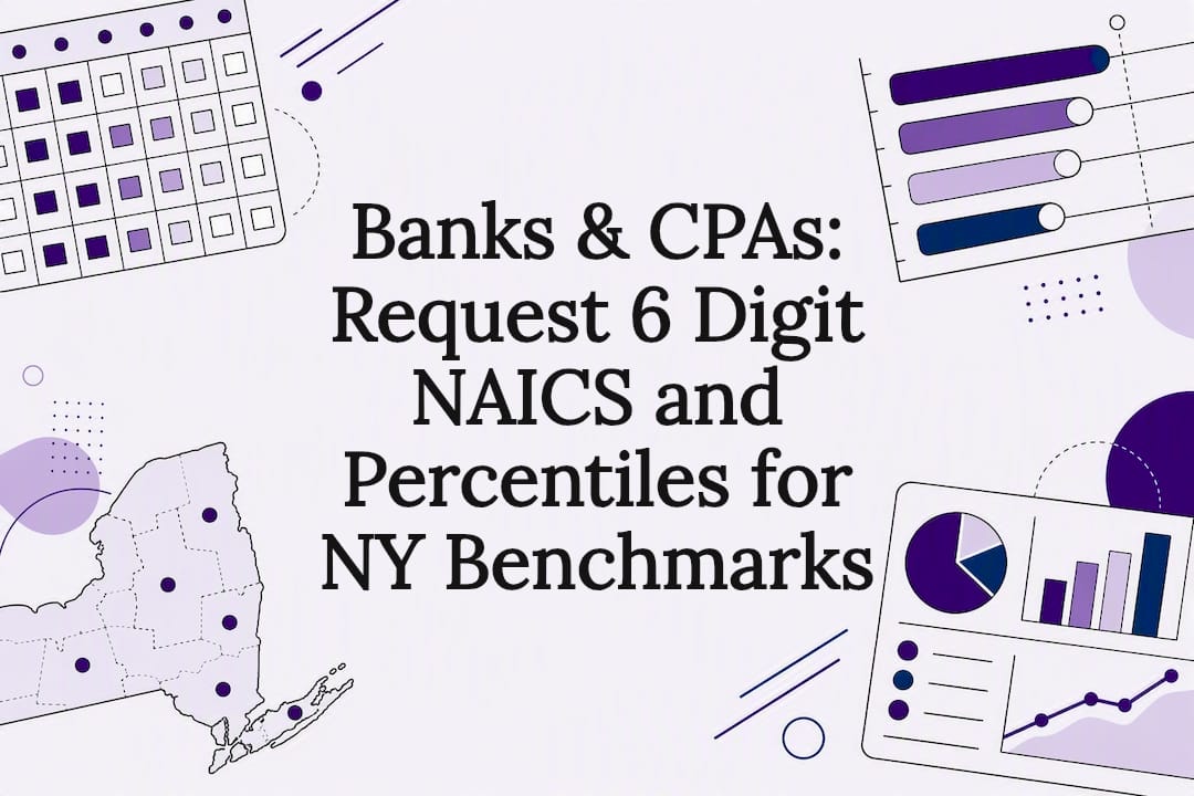 NAICS benchmarking title card illustration
