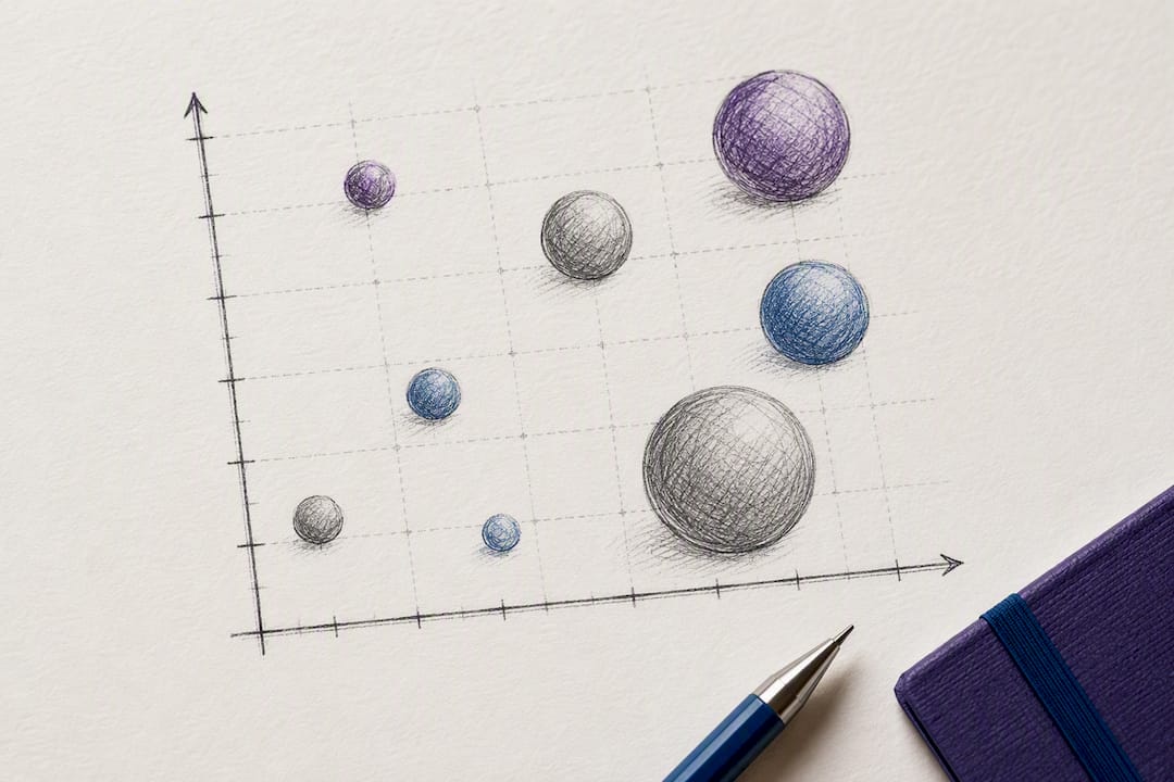 Illustrated industry wage bubble chart