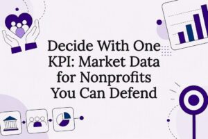 Nonprofit data decision title card