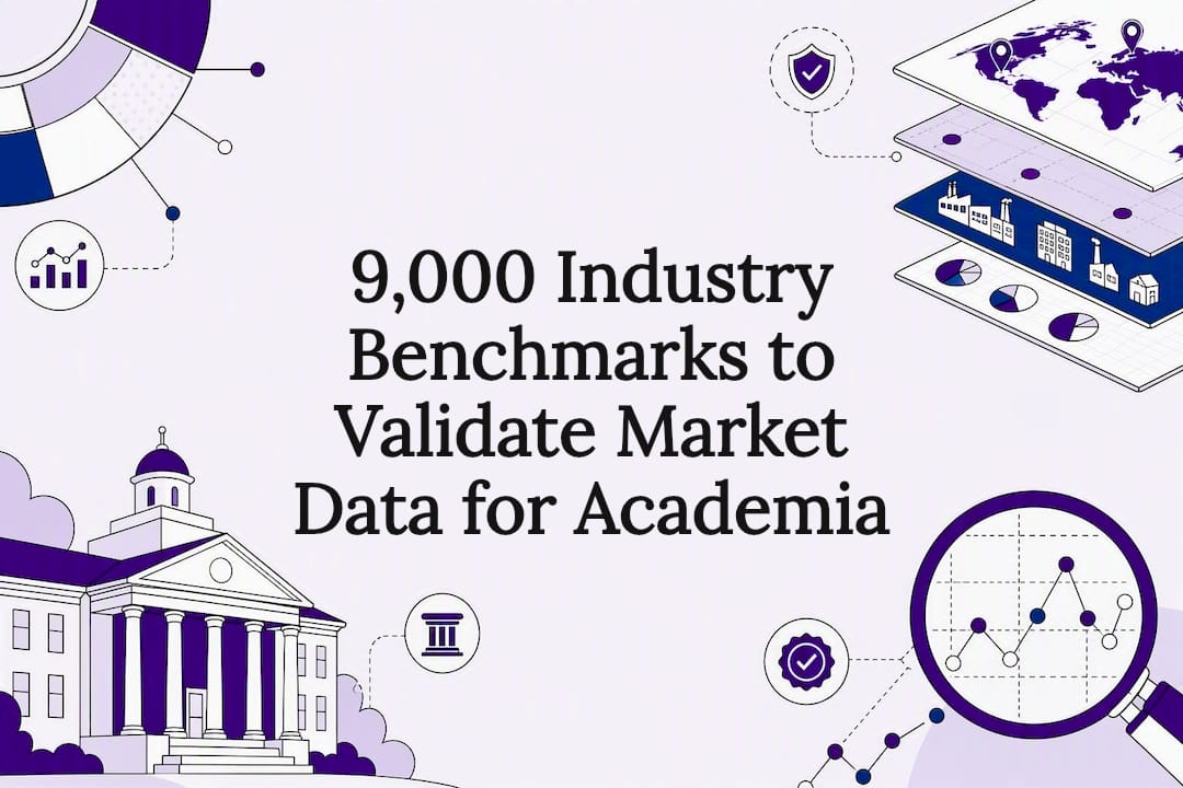 Academic market data benchmark title card