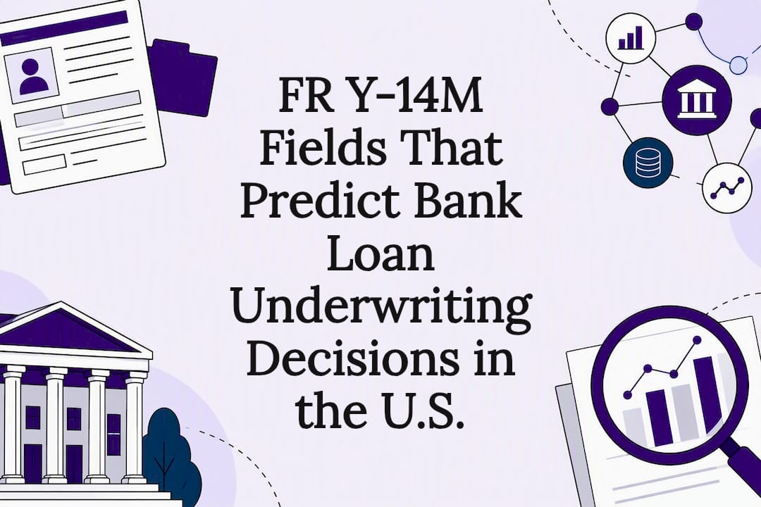 Decorative bank underwriting data title card