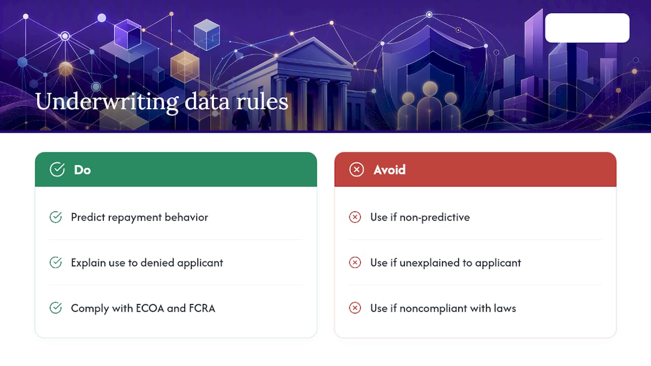 What Counts as Bank Loan Underwriting Data? — overview diagram
