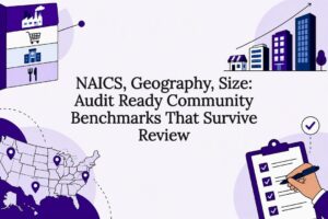 Benchmark audit title card illustration