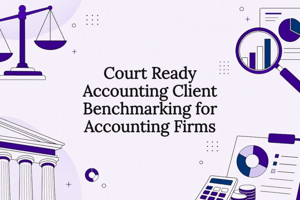 Decorative accounting benchmarking title card