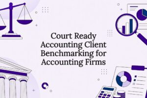 Decorative accounting benchmarking title card