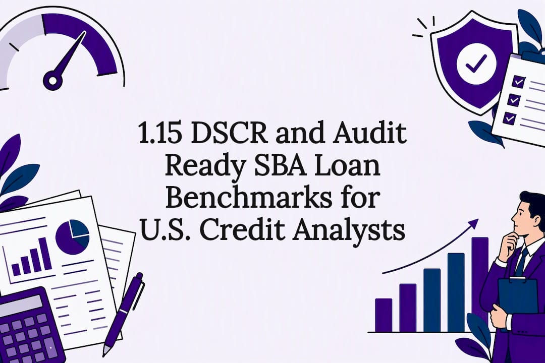 Decorative SBA loan benchmark title card