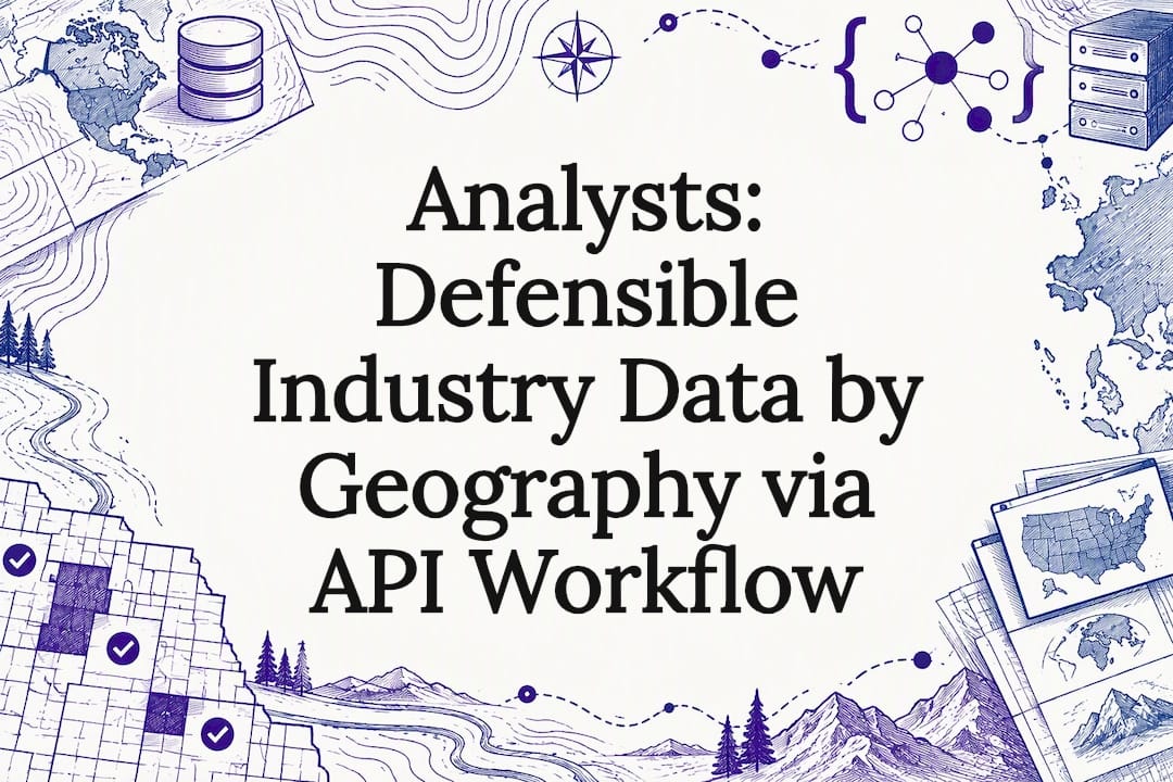 Decorative industry data workflow title card