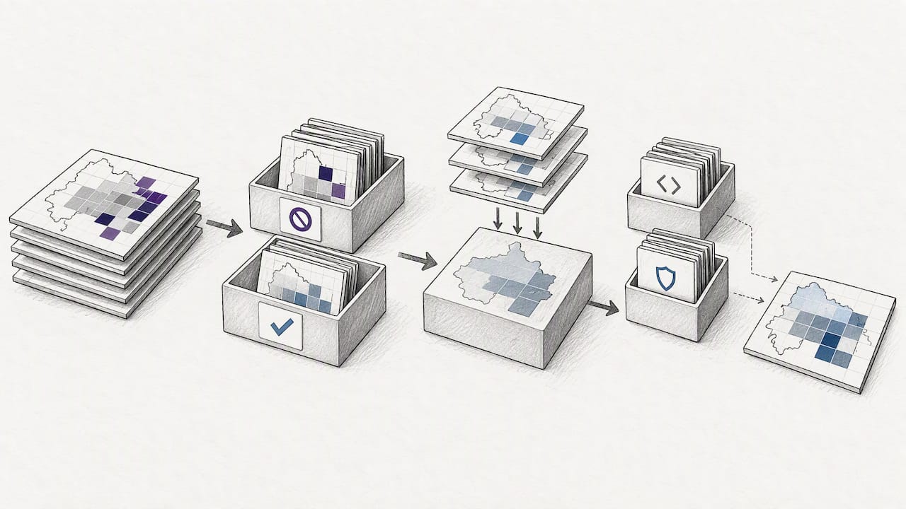 Illustration of suppressed data quality checks