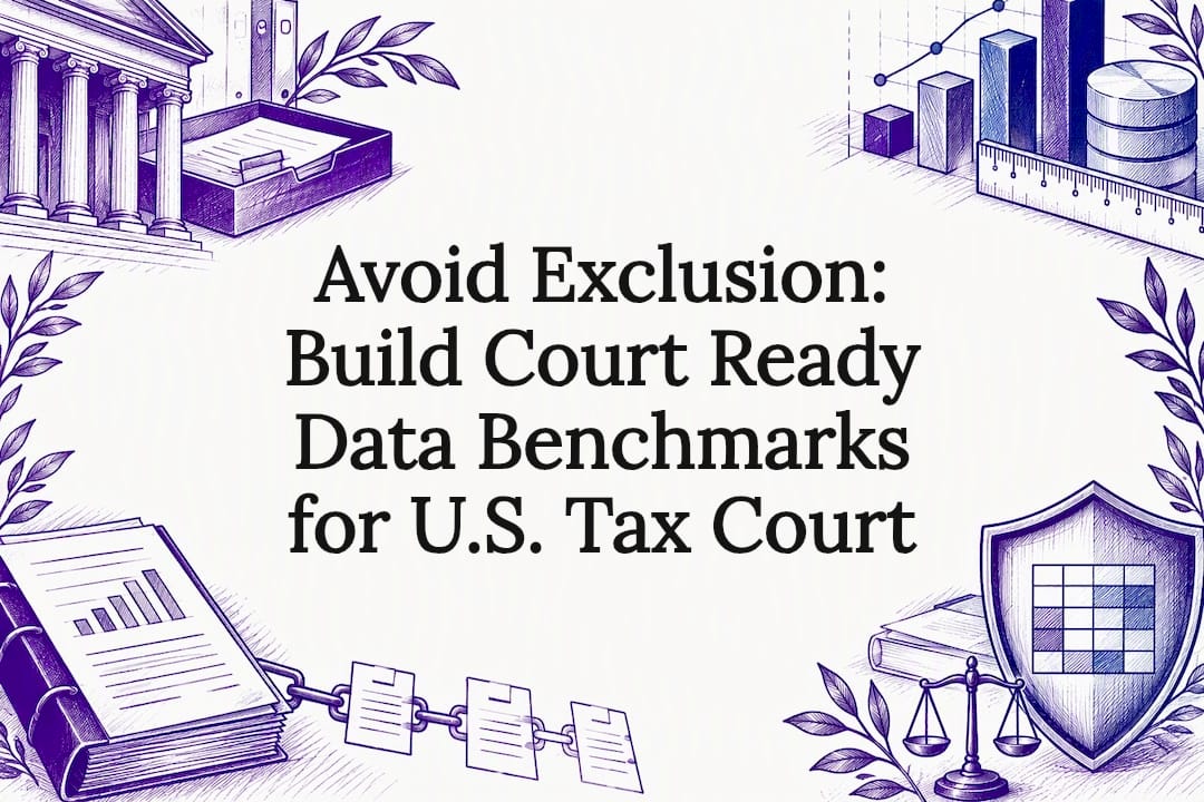 Court-ready data benchmark title card