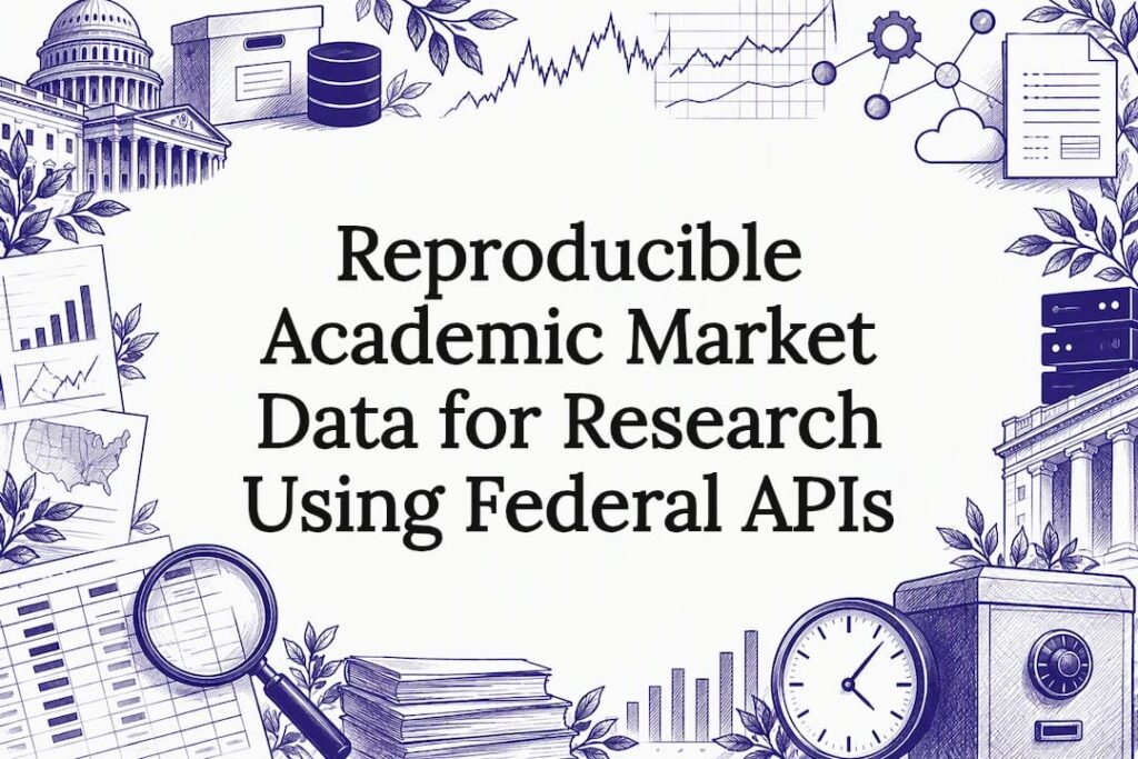 Decorative federal data research title card