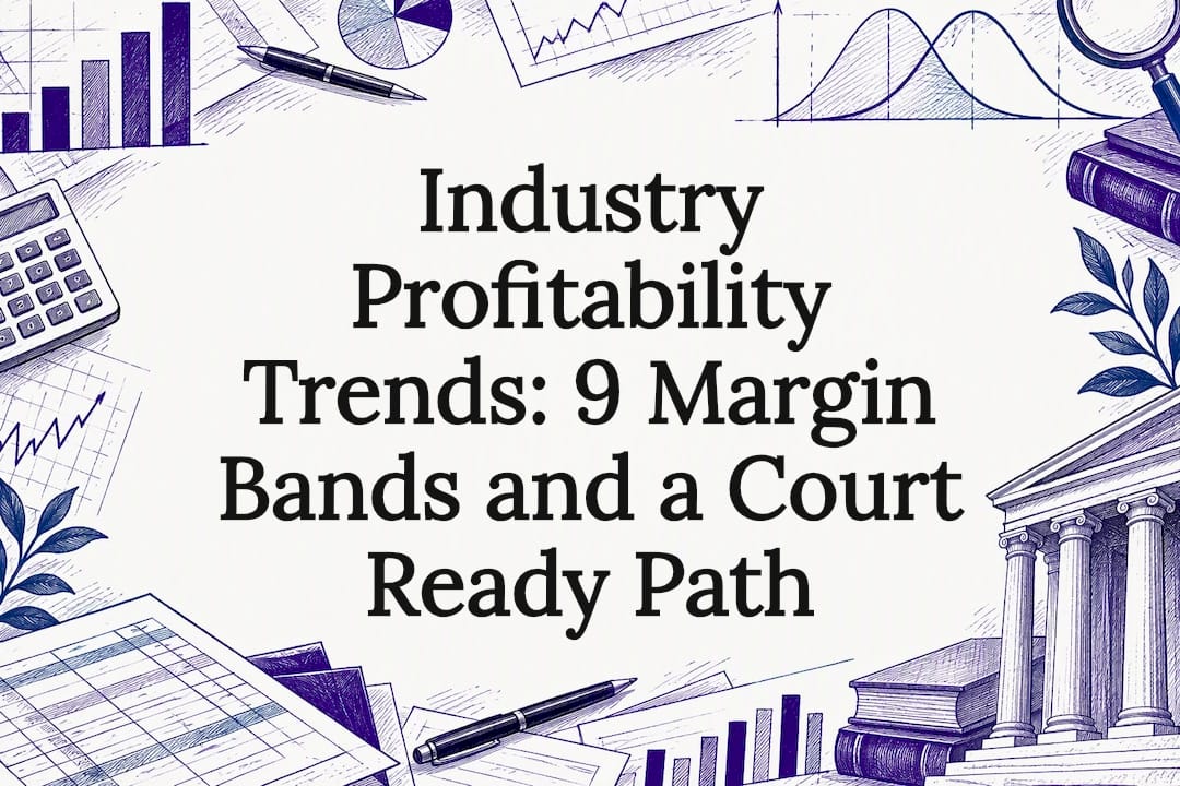 Sketches frame the profitability article title