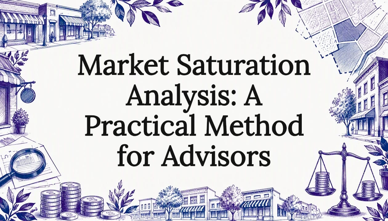 Hand-drawn market analysis title-card frame