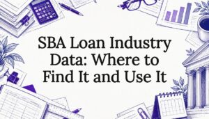 Sketch frame around the SBA data article title
