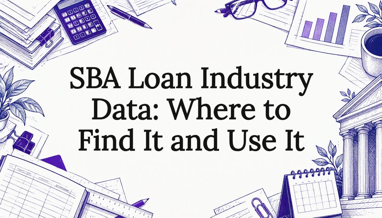 Sketch frame around the SBA data article title