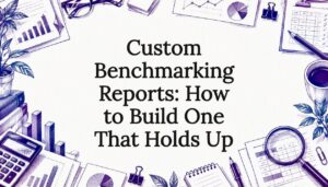 Hand-drawn report motifs frame the title